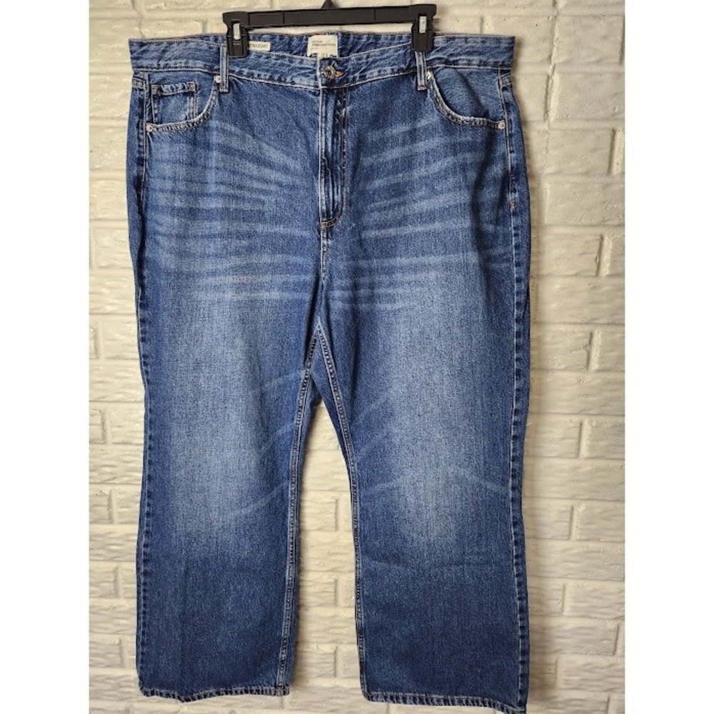 River Island Denim Specialist Jeans Blue Wash Women's US 20 Straight Plus